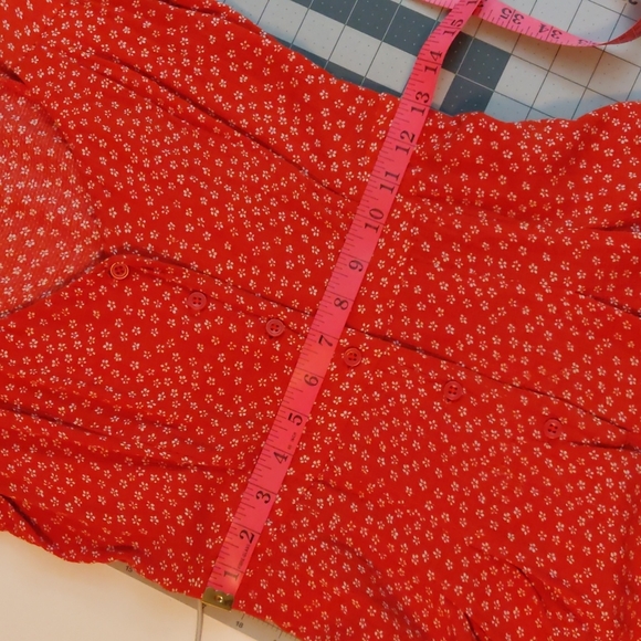 Kimchi Blue orange floral romper size 4 - Picture 8 of 8